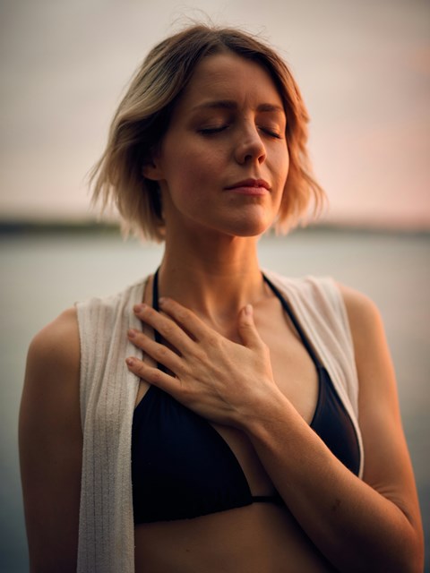 relaxed woman